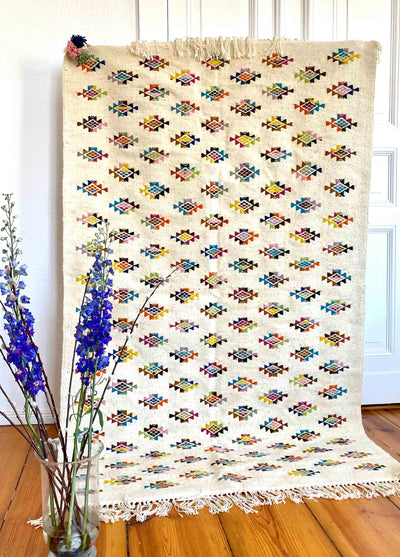 Kelim Margoum Confetti<br>bunt </br> 123x204 cm